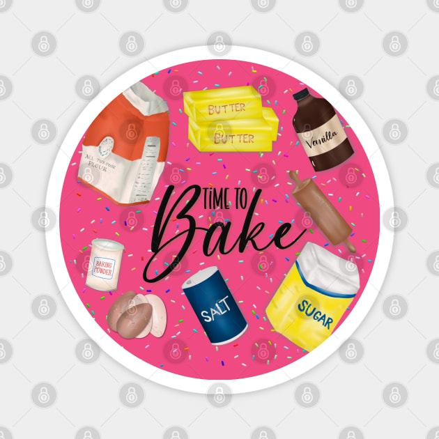 Time To Bake Magnet by Created By EJF